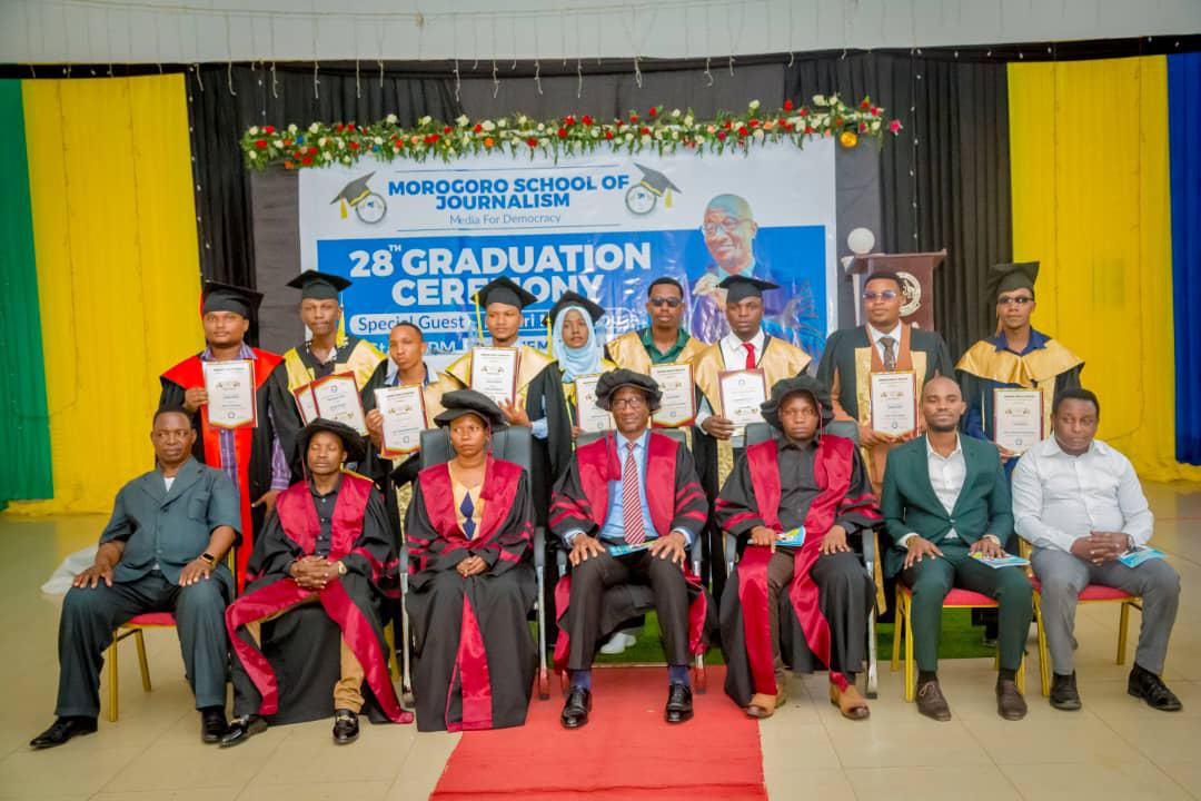 Inspiring the youth: Our Founder & CEO officiated at the graduation ceremony at Morogoro School of Journalism where he shared his story to encourage graduates chase their dreams.